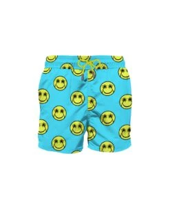 MC2 Saint Barth Palm Smile Mid-length Swim Shorts