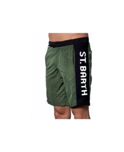 MC2 Saint Barth Military Green Swim Shorts With Contrast Lateral Band -Off-White Sales Store 7ff491c7c2653dcd5748623268176579