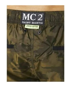 MC2 Saint Barth Man Swimshorts With Side Logo And Contrast -Off-White Sales Store 803da53d104a8d9945d295b96026ef01