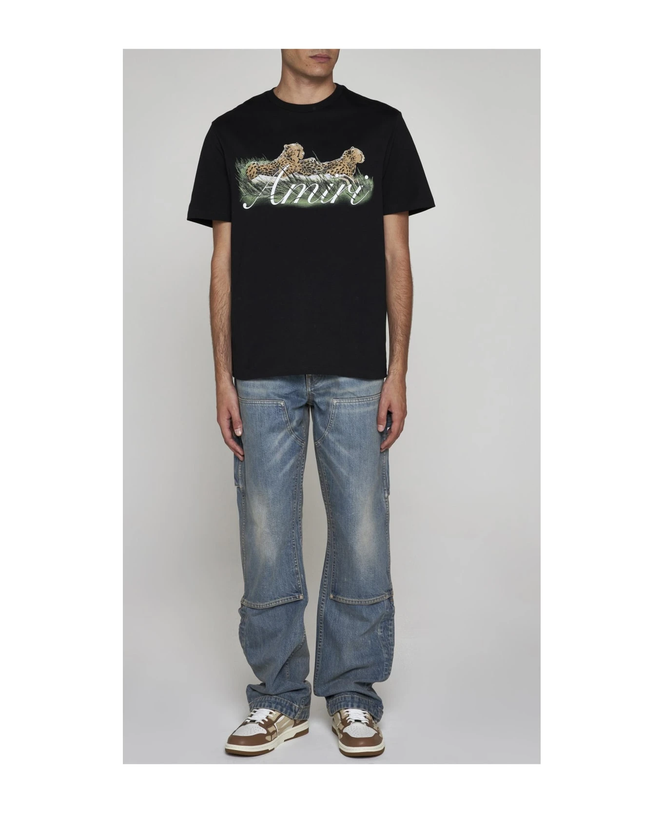 Amiri Cheetah Logo Cotton T-shirt 4 Amiri Cheetah Logo Cotton T-shirt - Image 2