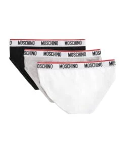 MOSCHINO Set Of Three Logo Band Briefs -Off-White Sales Store 81bf5bcf1d751110a48bf3c56c86da16