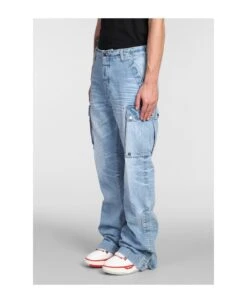 Amiri Pants In Cyan Cotton 10 Amiri Pants In Cyan Cotton -Off-White Sales Store 823402ef984ee8d612e64302a39cd278