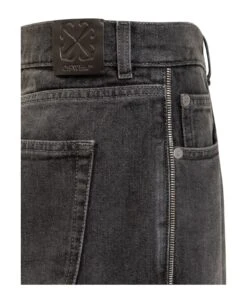 Off-White Zip Details Jeans -Off-White Sales Store 8599c4f2a8f3cfe704e5ddf831aabbcb