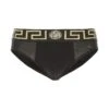Versace Black Stretch Cotton Brief