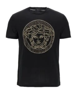 Versace Medusa-studded Taylor Fit T-shirt