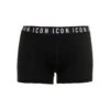 DSQUARED2 D-squared2 Man's Black Stretch Cotton Briefs With Logo