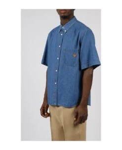 Gucci Bear Embroidery Denim Shirt -Off-White Sales Store 8b926957d1a6b458de2b66652e9244a5