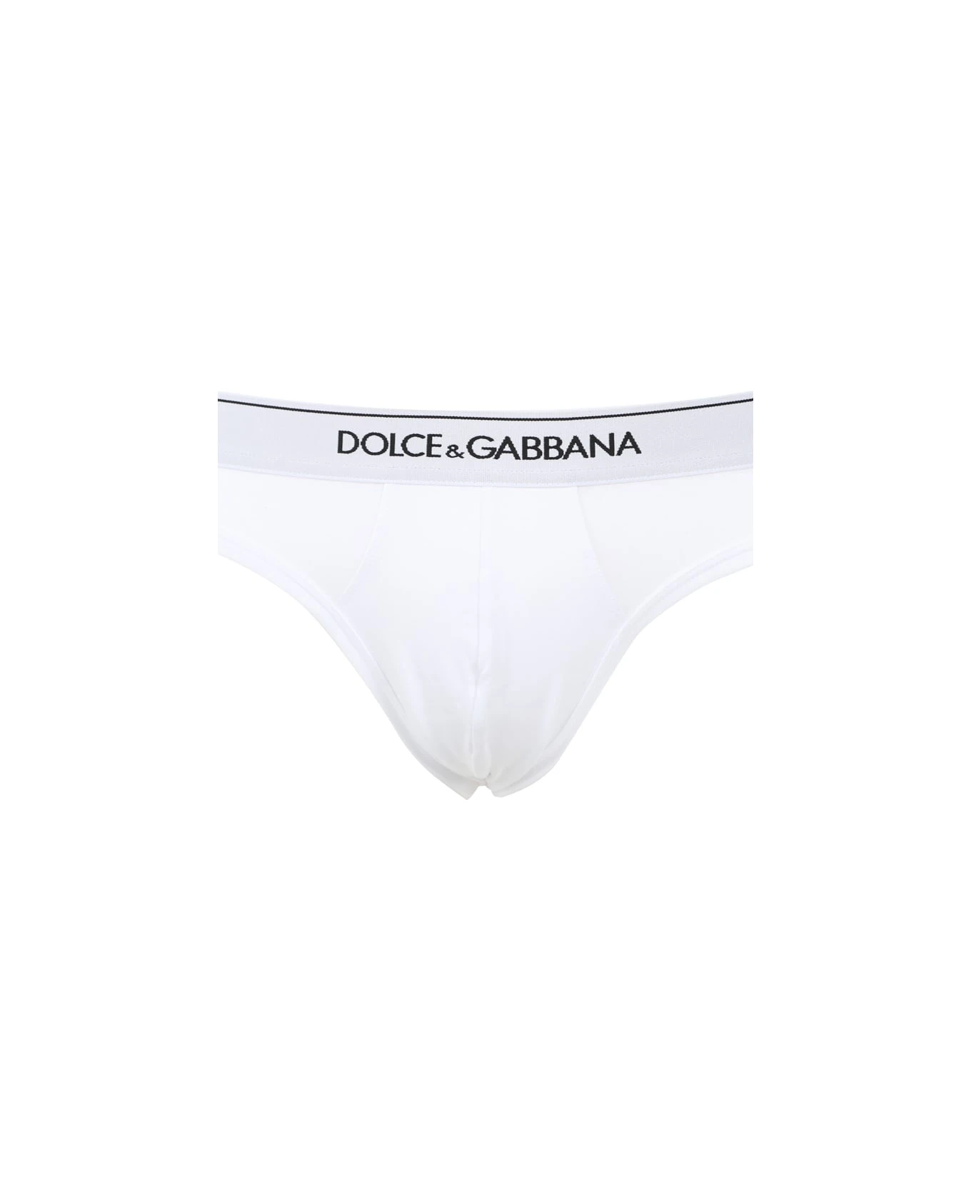 Dolce & Gabbana Set Of Two Stretch Cotton Briefs With Contrasting Logo 5 Dolce & Gabbana Set Of Two Stretch Cotton Briefs With Contrasting Logo - Image 3