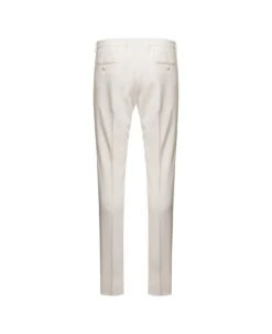 Dolce & Gabbana White Slim Pants With Covered Button In Wool And Silk Blend Man 6 Dolce & Gabbana White Slim Pants With Covered Button In Wool And Silk Blend Man -Off-White Sales Store 8cda52d290e54616402aae9e3349e778