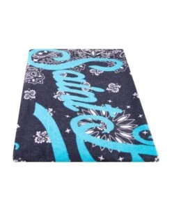MC2 Saint Barth Beach Towel With Blue Bandanna Print