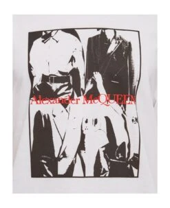 Alexander McQueen Cotton Printed T-shirt -Off-White Sales Store 8f41509d89f036df8eec1ebd5f3aed39
