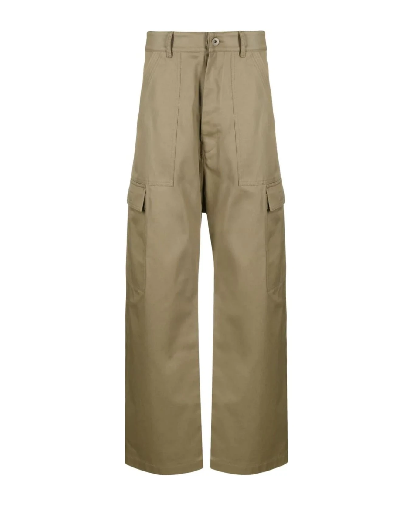 Khaki Cotton Trousers 3 Khaki Cotton Trousers
