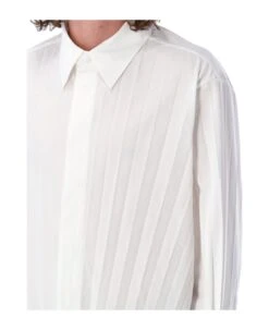 Valentino Garavani Pleated Cotton-blend Shirt 11 Valentino Garavani Pleated Cotton-blend Shirt -Off-White Sales Store 918f7e2a13c150e27b8d90b071a92bee