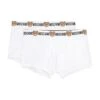MOSCHINO Set Of Two Cotton Boxers With Logoed Elastic Band