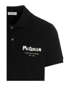 Alexander McQueen 'graffiti' Polo Shirt -Off-White Sales Store 97aba82c9a92c2d06c8442179cd7e2b4
