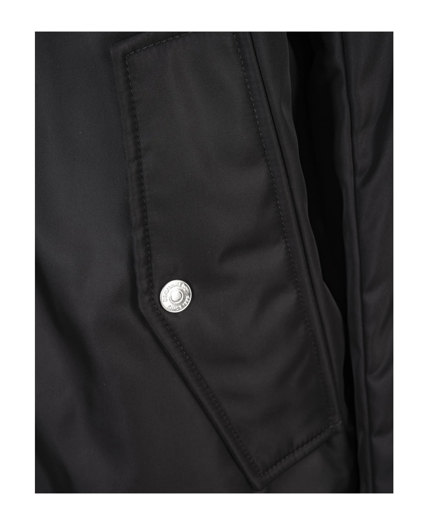 DSQUARED2 Black Cyprus Bomber Jacket 6 DSQUARED2 Black Cyprus Bomber Jacket - Image 4