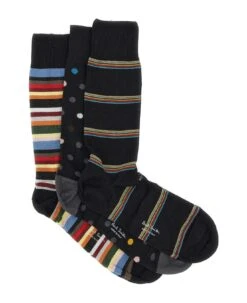 PAUL SMITH Set Of Three Cotton Socks