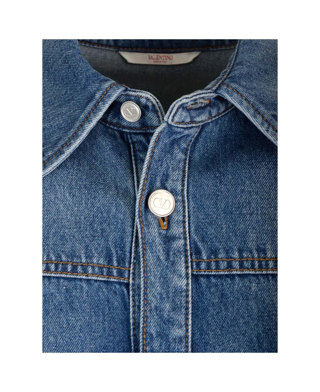Valentino Garavani Denim Shirt With Pocket 6 Valentino Garavani Denim Shirt With Pocket - Image 4