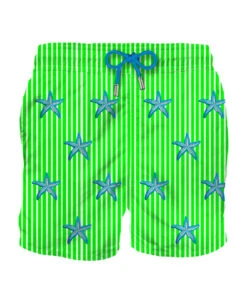 MC2 Saint Barth Man Classic Swim Shorts With Starfish Embroidery