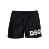 DSQUARED2 Black Swim Trunks With Logo Print In Polyammide Man -Off-White Sales Store a2b1796ea4480bef6d28cf31ebdbf37d