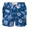 MC2 Saint Barth Man Swim Shorts With Blue Flower Print