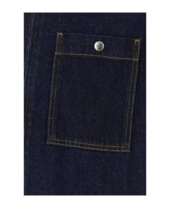 Lanvin Dark Blue Denim Shirt -Off-White Sales Store a418ef48f38ad5b9fe20b3324bcd7e9e