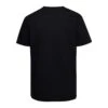 Versace Black Crewneck T-shirt With Contrasting Logo Lettering Print In Cotton Man