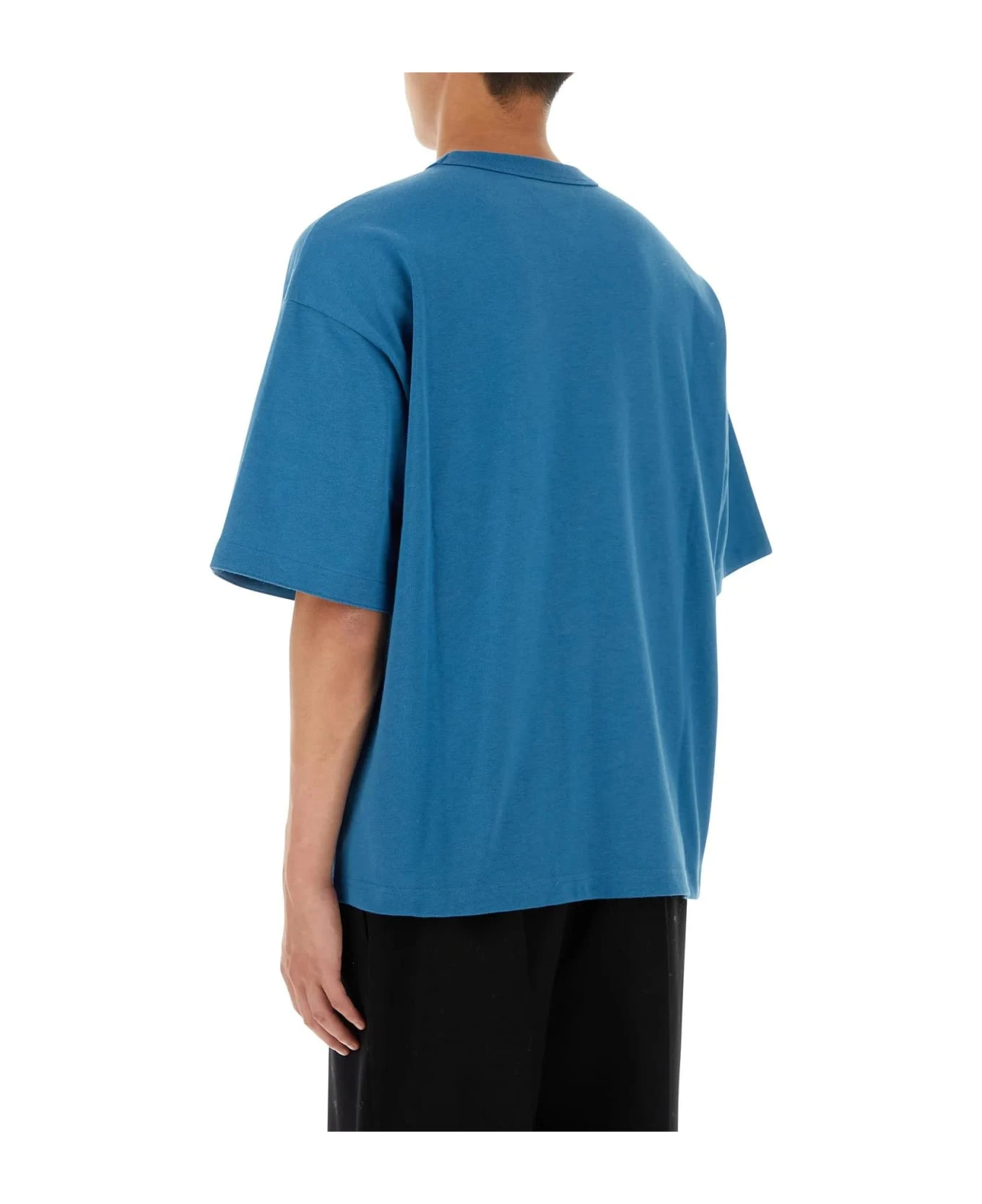 Bottega Veneta Air Force Blue Cotton Oversize T-shirt 7 Bottega Veneta Air Force Blue Cotton Oversize T-shirt - Image 5