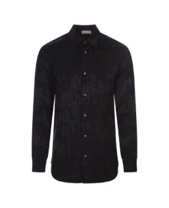 Alexander McQueen Black Mcqueen Graffiti Shirt