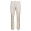 Versace White Relaxed Jeans With Medusa Detail In Cotton Denim Man