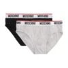 MOSCHINO Set Of Two Logo Band Briefs -Off-White Sales Store add23180440cb9117c064b18bfe045e5
