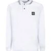 Stone Island Logo White Polo Shirt -Off-White Sales Store b107d1de516f1c42ab325033b67e0917