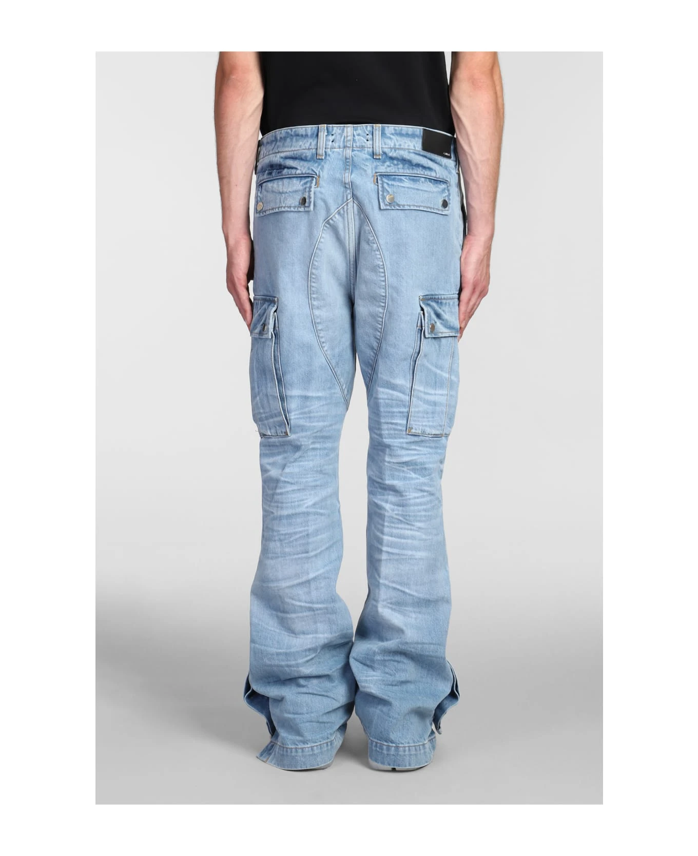 Amiri Pants In Cyan Cotton 5 Amiri Pants In Cyan Cotton - Image 3