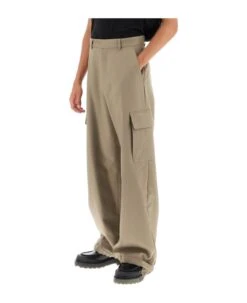 Off-White Baggy Fit Cargo Pants -Off-White Sales Store b2524514ad2728b63008c469a8edb041