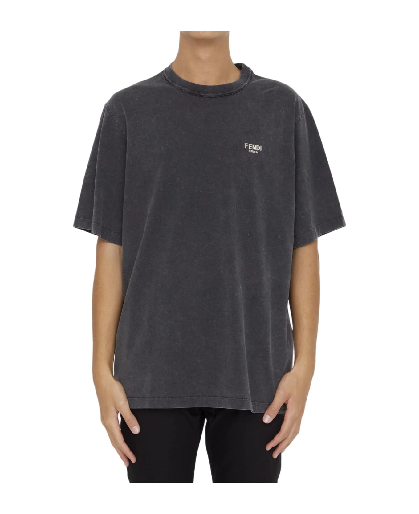 FENDI Black Jersey T-shirt 3 FENDI Black Jersey T-shirt