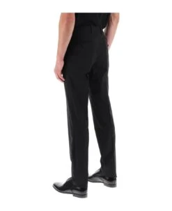 Dolce & Gabbana Stretch Wool Tuxedo Trousers -Off-White Sales Store b6b35dc037dd95e074b7da99482121f4