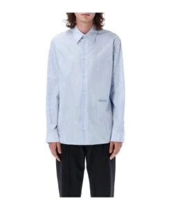 Versace Striped Seashell Baroque Shirt