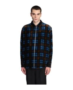 Acne Studios Shirt In Blue Viscose