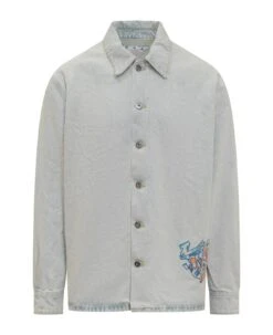 Off-White Graffiti Denim Shirt
