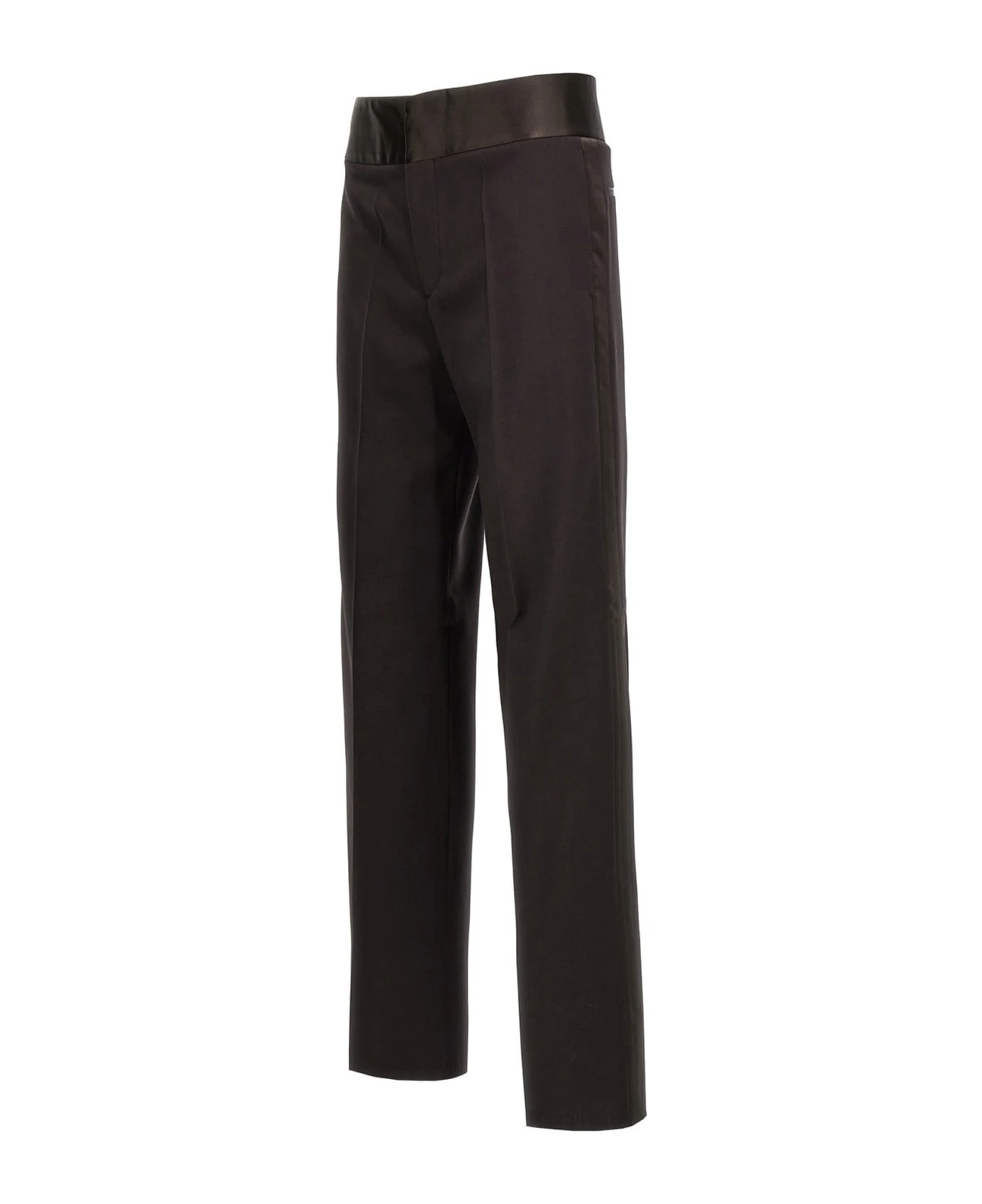 Valentino Garavani Valentino Wool Silk Band Pants 5 Valentino Garavani Valentino Wool Silk Band Pants - Image 3