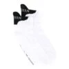 Alexander Mcqueen Man's White Cotton Socks With Logo Print