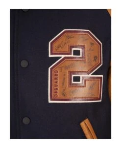 DSQUARED2 College Bomber Jacket In Blue -Off-White Sales Store c6f35a5bd7da437346737db3e55a11eb