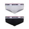 MOSCHINO Two-pack Logo Waistband Briefs