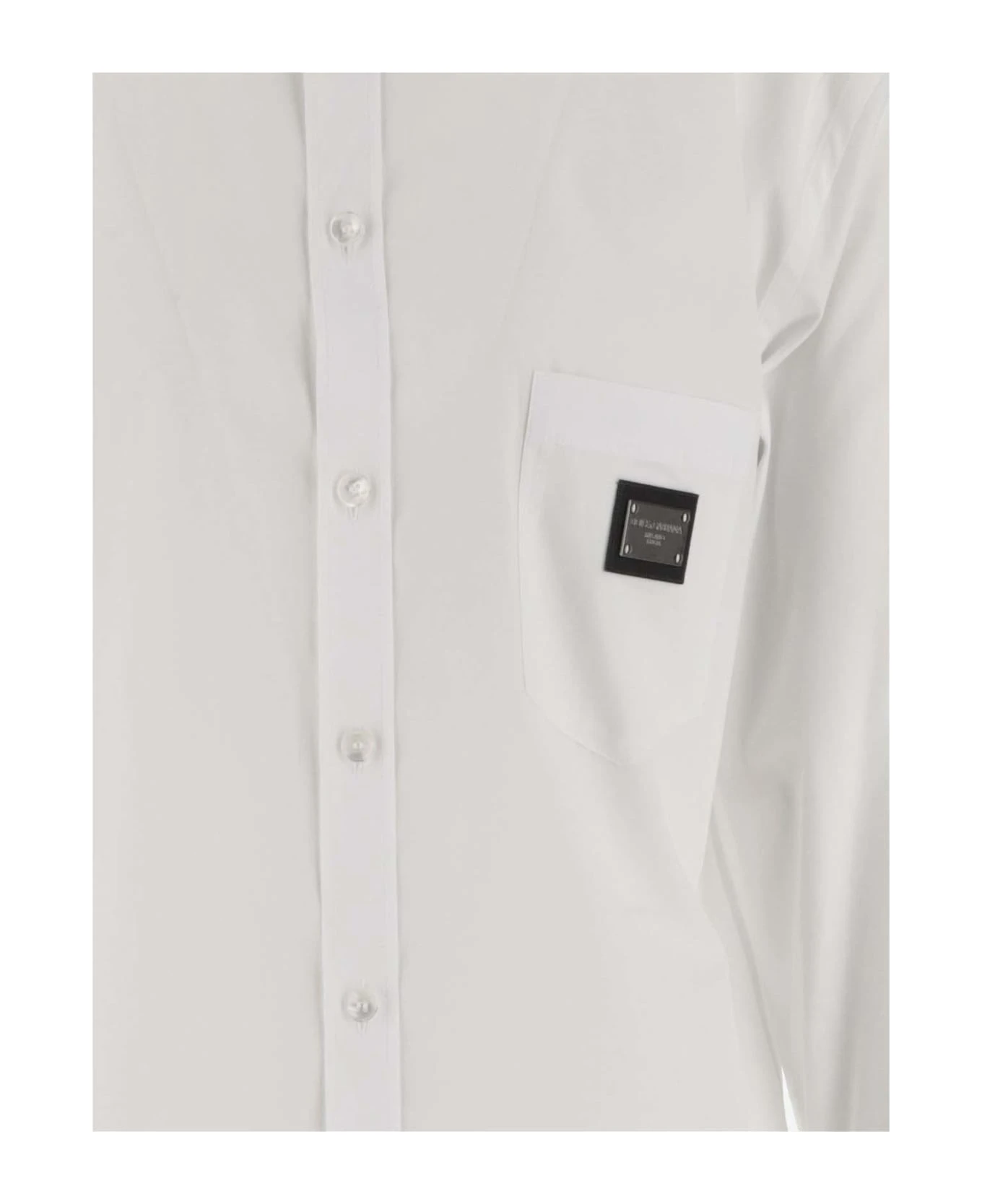 Dolce & Gabbana Cotton Poplin Shirt With Logo 5 Dolce & Gabbana Cotton Poplin Shirt With Logo - Image 3
