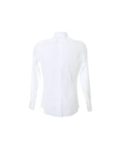 Dolce & Gabbana White Cotton Tuxedo Shirt -Off-White Sales Store c9e22df65e2ee751e2645cb566db7bd0