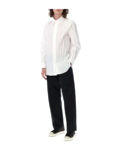 Valentino Garavani Pleated Cotton-blend Shirt 10 Valentino Garavani Pleated Cotton-blend Shirt -Off-White Sales Store cafd43eb91c695ea96f4a676cb9e6c77