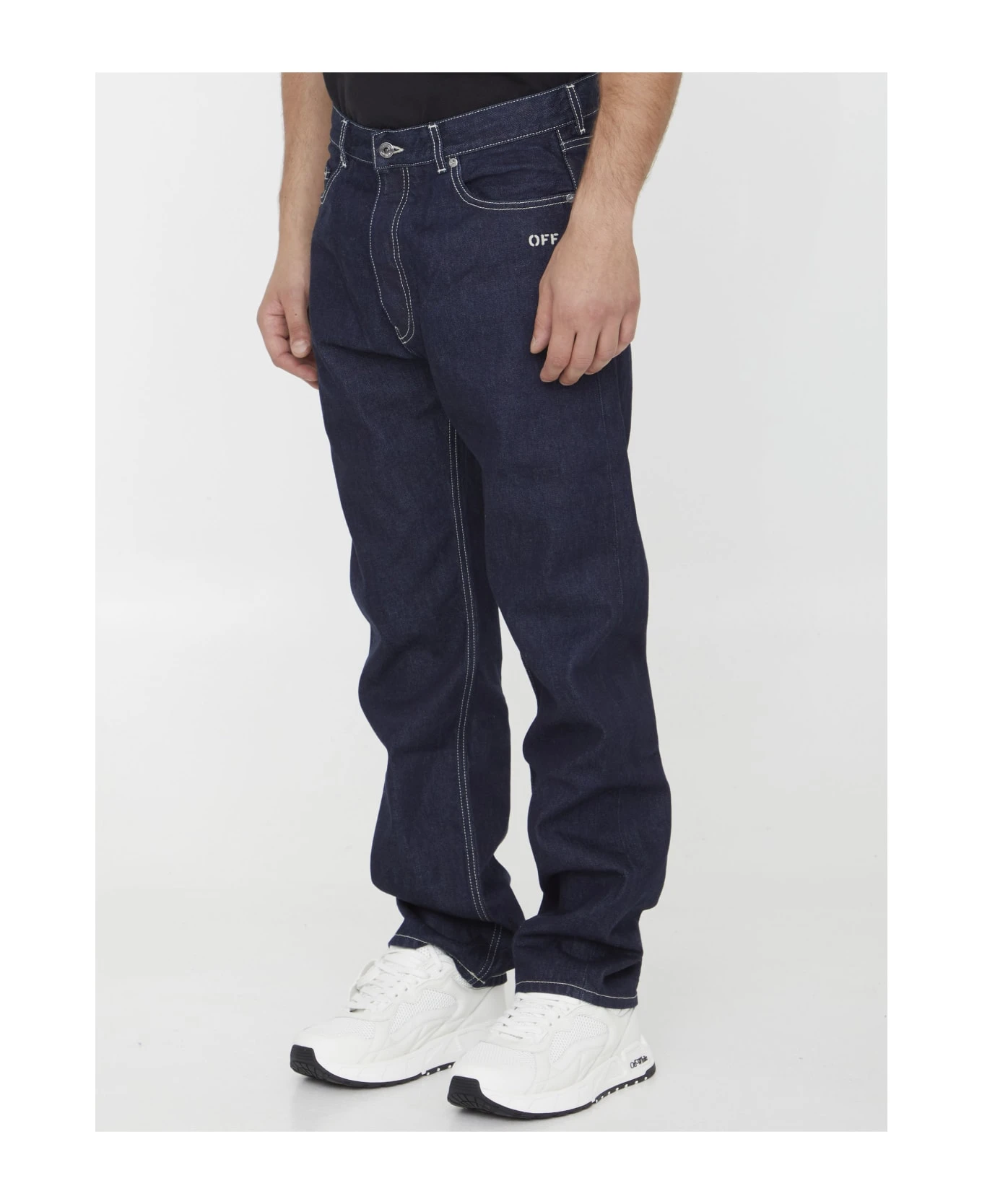 Off-White Off Embroidery Jeans 4 Off-White Off Embroidery Jeans - Image 2
