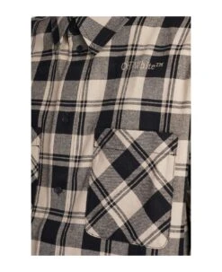 Off-White Shirt In Beige Cotton -Off-White Sales Store cdf1ea06e9e6f56f1292abdb1059f228