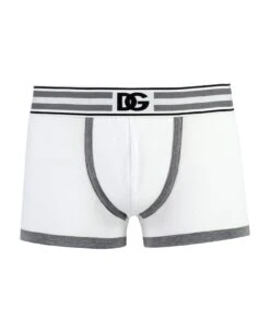 Dolce & Gabbana Logoed Elastic Band Cotton Trunks