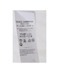 Dolce & Gabbana White Cotton Tuxedo Shirt -Off-White Sales Store d084c2c9f4a747f3328d4f8fbcb60f9c